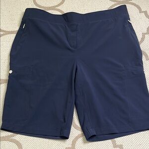 Chico's Zenergy Walking UPF 11" Pull-On Navy Blue Shorts, Chico’s size: 3/ 16